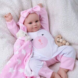20 Inch Cute Soft Vinyl Realistic-Newborn Baby Doll for 3+ Year Old Kids